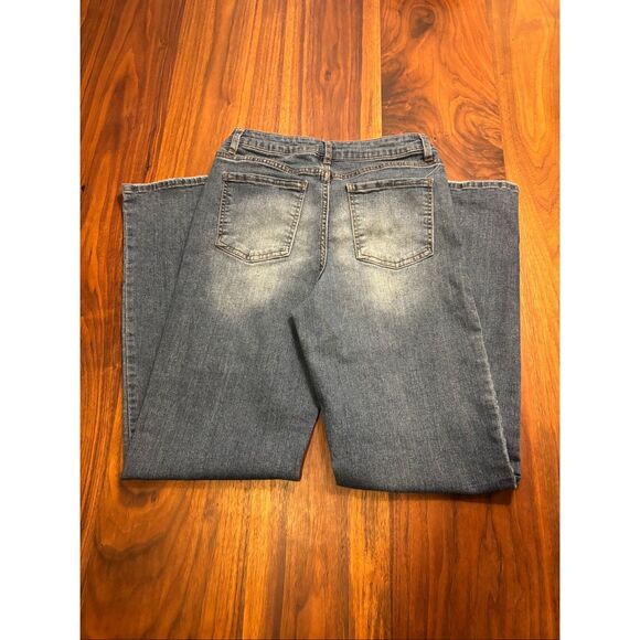 Urban Rise Boy’s Blue Denim Mid-Rise Straight Leg Jeans Medium Wash Size 16 - Picture 6 of 7